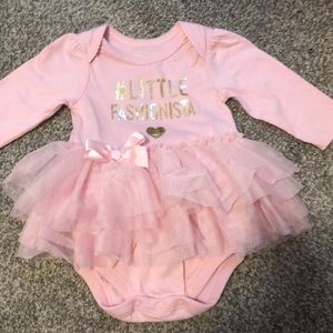 “Little Fashionista” Long-Sleeved Onesie